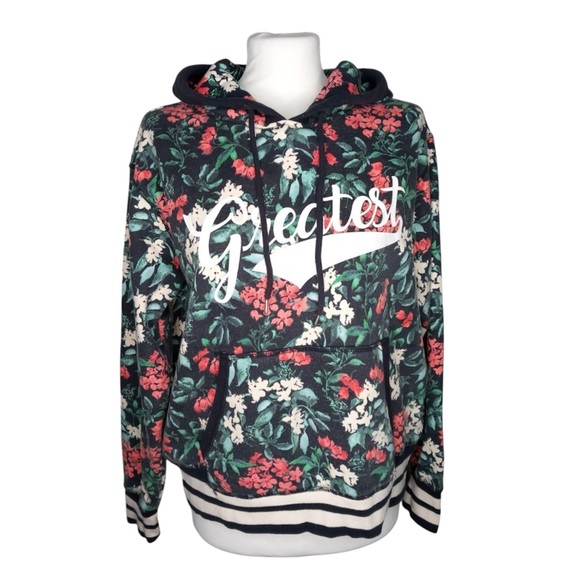 3 for 15 LOGG label of graded goods Floral Women's Hoodie M - Picture 1 of 5